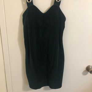 Soft Corduroy Forrest Green Dress